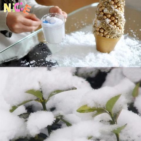 Bông Tuyết Nhân Tạo Trang Trí Giáng Sinh - Đóng Gói 100g & 500g, Tuyết Decor Tạo Không Khí Noel Lung Linh