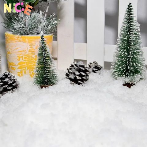 Bông Tuyết Nhân Tạo Trang Trí Giáng Sinh - Đóng Gói 100g & 500g, Tuyết Decor Tạo Không Khí Noel Lung Linh