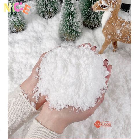 Bột Tuyết Giả Nhân Tạo Mềm Xốp - Trang Trí Đồ Handmade, Tiểu Cảnh & Tiệc Giáng Sinh - Nguyên Liệu Sáng Tạo 10g/20g