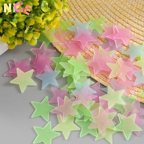 Bộ 100 Ngôi Sao Dạ Quang FHT - Trang Trí Ánh Sáng Bầu Trời Đêm Cho Phòng Ngủ - An Toàn, Sáng Tạo, Độc Đáo