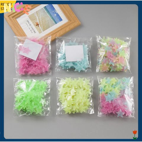 Sticker Dán Tường Ngôi Sao Phát Sáng 3D - Bộ 100 Chiếc Tạo Không Gian Lung Linh Lãng Mạn, Quà Tặng Ý Nghĩa Cho Người Thân