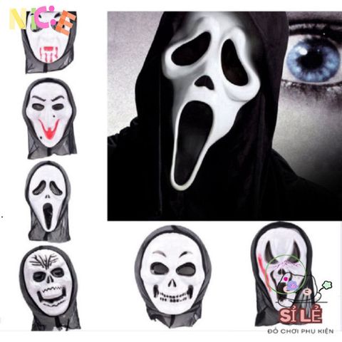Bộ Đồ Hóa Trang Halloween - Áo Choàng, Mặt Nạ Thần Chết & Lưỡi Hái Bí Ẩn Cho Tiệc Tùng Kỳ Diệu