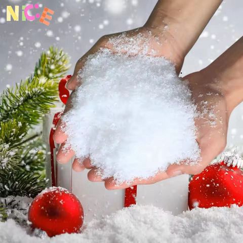 200g Bột Tuyết Nhân Tạo Trang Trí Cây Giáng Sinh - Tuyết Giả Chất Liệu PET Đẹp Mắt Cho Mùa Lễ Hội