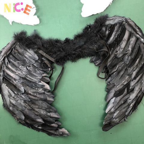 Đôi Cánh Thiên Thần và Ma Hắc Ám Bằng Lông Vũ - Phụ Kiện Cosplay Halloween Cho Trẻ Em và Người Lớn