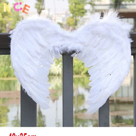 Đôi Cánh Thiên Thần và Ma Hắc Ám Bằng Lông Vũ - Phụ Kiện Cosplay Halloween Cho Trẻ Em và Người Lớn