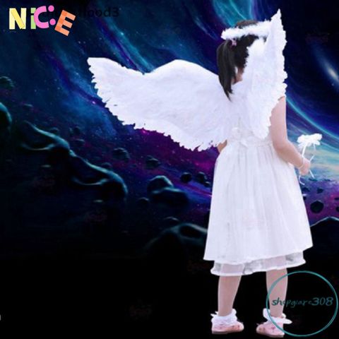Cánh Thiên Thần Huyền Bí Cho Bé Gái - Phụ Kiện Halloween & Giáng Sinh Đẹp - Size Nhỏ, Vừa, Lớn, Quà Tặng Thú Vị