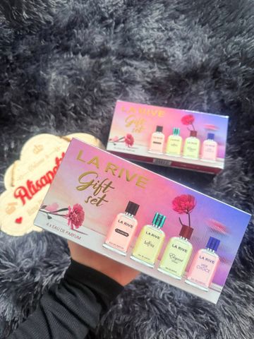 Bộ quà tặng nước hoa La Rive 4 chai Eau de Parfum (30ml/chai) - Gợi ý hoàn hảo cho phái đẹp, hàng Pháp chất lượng cao