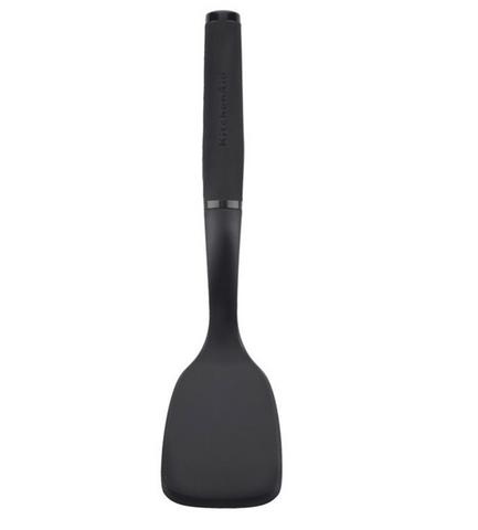 Xẻng Lật KitchenAid Đen - Dụng Cụ Nấu Ăn Bằng Nylon Chịu Nhiệt, An Toàn Trên Chảo Chống Dính - Dễ Dàng Vệ Sinh, Bảo Hành Trọn Đời