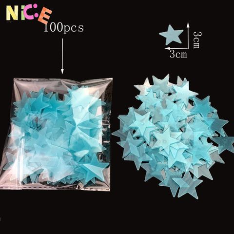 Bộ 100 Ngôi Sao Dán Tường Phát Sáng Dạ Quang Cho Phòng Trẻ Em - Trang Trí Nghệ Thuật Tạo Không Gian Huyền Ảo