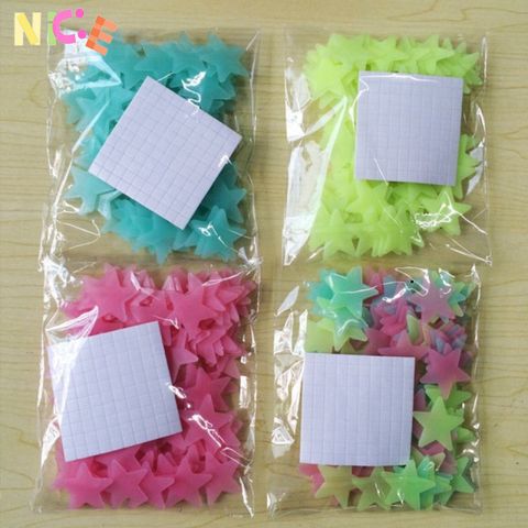 Bộ 100 Sao 3D Phát Sáng Dán Tường - Trang Trí Không Gian Lung Linh Cho Phòng Ngủ Trẻ Em và Người Lớn