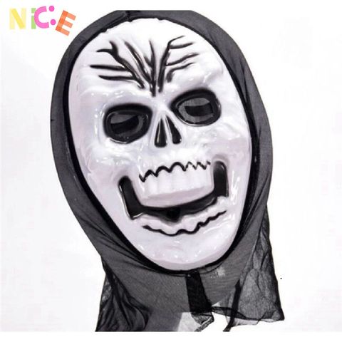 Bộ Trang Phục Hóa Trang Thần Chết Đen - Áo Choàng, Mặt Nạ, Găng Tay & Lưỡi Hái Halloween - Phong Cách Bí Ẩn, Độc Đáo
