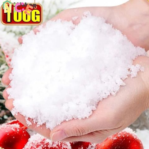 Bột Tuyết Giả Giáng Sinh 100g - Tạo Không Gian Lễ Hội Tuyệt Đẹp Với Bông Tuyết DIY - Trang Trí Mùa Đông Thú Vị