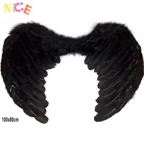 Cánh Thiên Thần Cosplay Đen Trắng - Đôi Cánh Lông Vũ Dành Cho Tiệc Tùng và Hóa Trang ấn Tượng