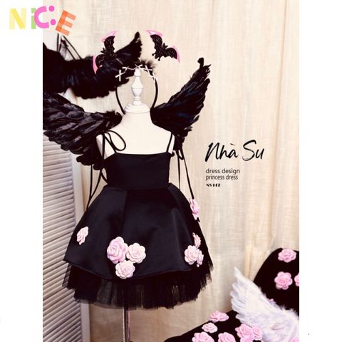 Cánh Đen Maleficent cho Bé - Hóa Thân Thiên Thần hoặc Ác Quỷ - Trang Phục Hóa Trang Dành Cho Bé Gái