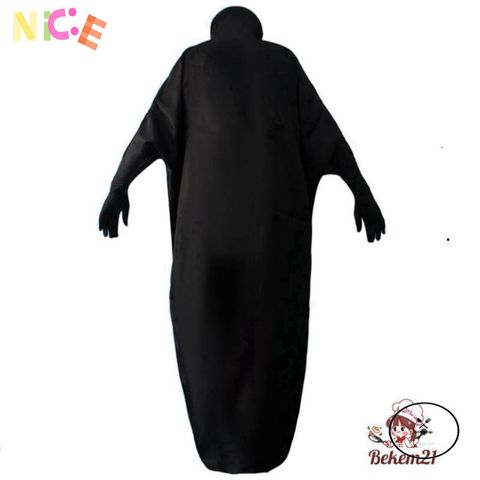 Bộ Trang Phục Vô Diện - Áo Choàng Đen & Mặt Nạ Bí Ẩn Cho Cosplay Anime, Phù Hợp Với Mọi Kích Cỡ Nam Nữ Trẻ Em