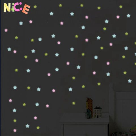 Gói 100 Ngôi Sao Lân Tinh Dạ Quang Phát Sáng Để Dán Tường - Trang Trí Độc Đáo Cho Không Gian Sống Của Bạn