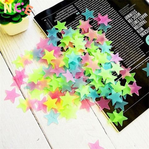 Túi Dán Tường 100 Ngôi Sao Phát Sáng Ban Đêm - Trang Trí Nội Thất Lãng Mạn Cho Phòng Ngủ, Phòng Khách, Tiệc Tùng