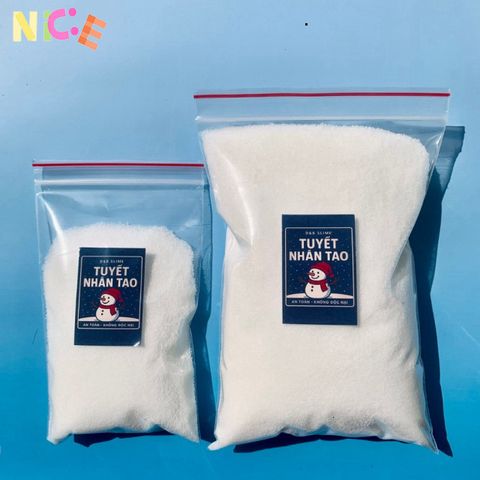 Bột Tuyết Giả 500g SAP - Trang Trí Giáng Sinh, Làm Tiểu Cảnh Mùa Đông, Hiệu Ứng Tuyết Nhân Tạo Tuyệt Đẹp