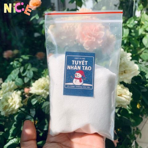 Bột Tuyết Giả 500g SAP - Trang Trí Giáng Sinh, Làm Tiểu Cảnh Mùa Đông, Hiệu Ứng Tuyết Nhân Tạo Tuyệt Đẹp