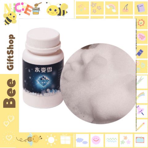 Bột Tuyết Nhân Tạo Đánh Mịn - Slime Mây Giáng Sinh, Hộp 80g và 320g - Trang Trí Lễ Hội Thú Vị Cho Trẻ Em