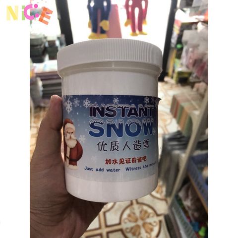 Bột Tuyết Nhân Tạo Đánh Mịn - Slime Mây Giáng Sinh, Hộp 80g và 320g - Trang Trí Lễ Hội Thú Vị Cho Trẻ Em