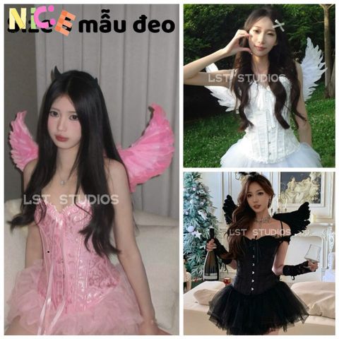 Cánh Thiên Thần Lông Vũ Nhiều Màu - Phụ Kiện Chụp Ảnh Độc Đáo Cho Đám Cưới, Tiệc Tùng và Kỷ Niệm Sáng Tạo