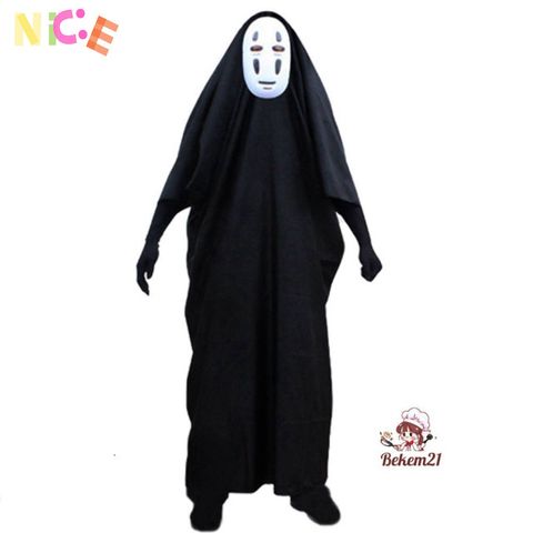 Bộ đồ cosplay Vô Diện - Áo choàng đen và mặt nạ thần kỳ cho sự kiện anime, Halloween - Thời trang không giống ai tại Thaolinh950 Shop