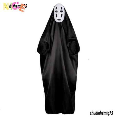 Bộ Trang Phục Hóa Trang Vô Diện Halloween - Áo Choàng, Găng Tay và Mặt Nạ Cho Chơi Cosplay Kích Cỡ Khác Nhau