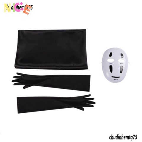 Bộ Trang Phục Hóa Trang Vô Diện Halloween - Áo Choàng, Găng Tay và Mặt Nạ Cho Chơi Cosplay Kích Cỡ Khác Nhau