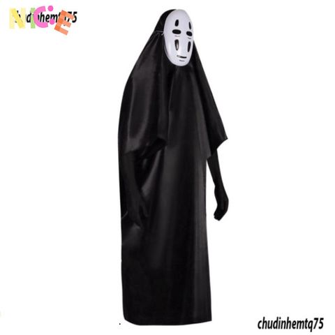 Bộ Trang Phục Hóa Trang Vô Diện Halloween - Áo Choàng, Găng Tay và Mặt Nạ Cho Chơi Cosplay Kích Cỡ Khác Nhau