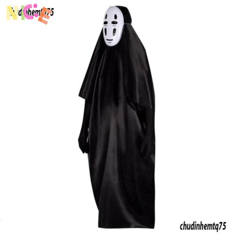 Bộ Trang Phục Hóa Trang Vô Diện Halloween - Áo Choàng, Găng Tay và Mặt Nạ Cho Chơi Cosplay Kích Cỡ Khác Nhau