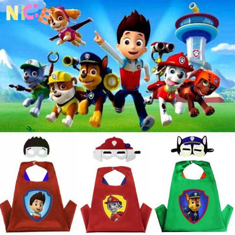 Bộ trang phục Cosplay Paw Patrol - Áo choàng và Mặt nạ cho Halloween, tiệc hóa trang, sự kiện cho bé trai và bé gái