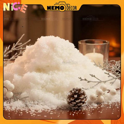 Bột Tuyết Nhân Tạo Nở Dạng Bột (100g/200g) - Trang Trí Giáng Sinh và Tiểu Cảnh Đá - Đem Lại Hiệu Ứng Tuyết Thật Cho Ảnh Nghệ Thuật