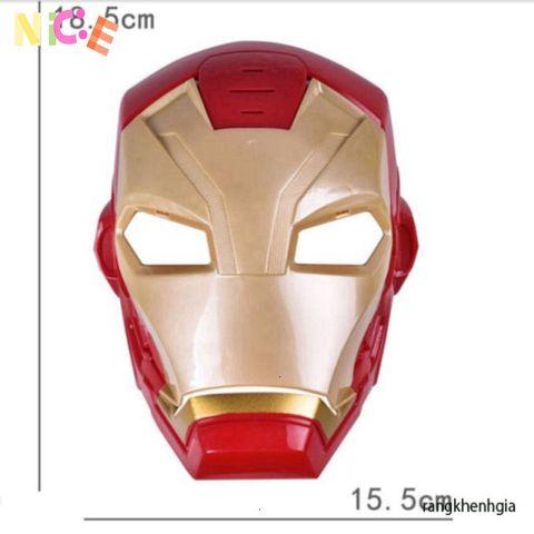 Mặt Nạ Biến Hình Iron Man Cao Cấp - Phụ Kiện Tony Stark Cho Bé Trai Yêu Marvel - Đồ Chơi Hóa Trang An Toàn, Gập Gọn 18x15cm