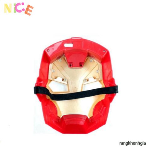 Mặt Nạ Biến Hình Iron Man Cao Cấp - Phụ Kiện Tony Stark Cho Bé Trai Yêu Marvel - Đồ Chơi Hóa Trang An Toàn, Gập Gọn 18x15cm