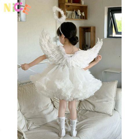 Bộ Cánh Thiên Thần Dễ Thương 3 Món Cho Bé Gái - Lấp Lánh Cosplay Halloween, Giáng Sinh, Trung Thu - Phụ Kiện Biểu Diễn Nghệ Thuật