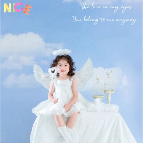 Bộ Cánh Thiên Thần Dễ Thương 3 Món Cho Bé Gái - Lấp Lánh Cosplay Halloween, Giáng Sinh, Trung Thu - Phụ Kiện Biểu Diễn Nghệ Thuật