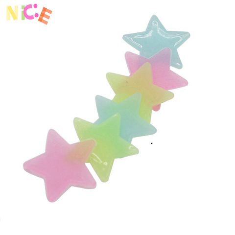 Bộ 100 nhãn dán tường 3D ngôi sao và mặt trăng phát sáng dạ quang - Trang trí phòng ngủ trẻ em, tạo không gian lãng mạn