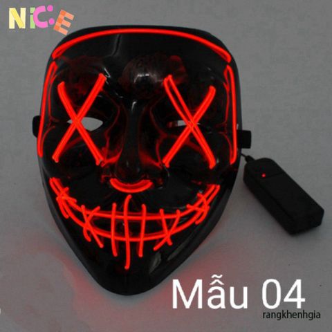 Mặt Nạ Phát Sáng LED Halloween - Mặt Nạ Dạ Quang Độc Đáo Cho Tiệc Hóa Trang, Cosplay, Sự Kiện Đặc Biệt