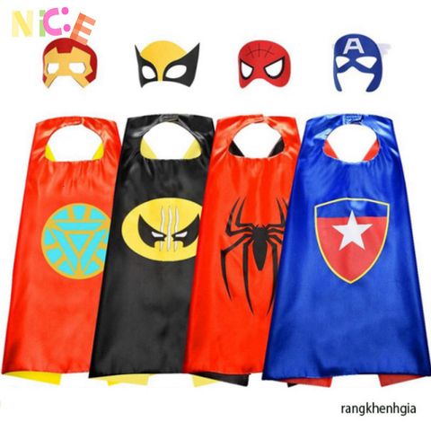 Bộ Trang Phục Siêu Anh Hùng Cho Bé Trai 2023 - Áo Choàng & Mặt Nạ Lấy Cảm Hứng Từ Marvel - Quà Tặng Sinh Nhật Độc Đáo