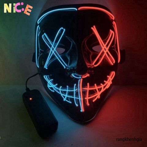Mặt Nạ LED Phát Sáng Nhiều Màu Sắc Dành Cho Game Thủ - Thiết Kế Độc Đáo, An Toàn Cho Trẻ Em, Hóa Trang Halloween, Tiệc Tùng