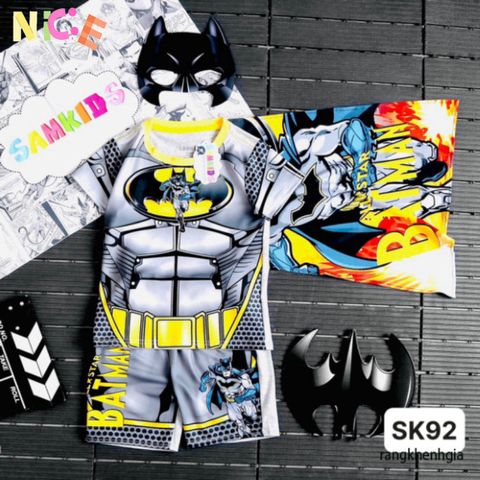 Bộ Đồ Siêu Anh Hùng Kèm Choàng và Mặt Nạ SAMKIDS - Thời Trang Trẻ Em Chất Liệu Cao Cấp cho Bé Yêu Diện Siêu Nhân 3D