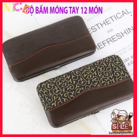 Bộ Dụng Cụ Làm Móng Tay Móng Chân Sandrine BMT2 - 12 Món Thép Không Gỉ, Đẹp Mắt, Tiện Lợi, Giúp Chăm Sóc Sắc Đẹp Tại Nhà