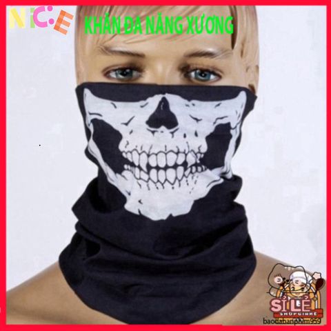 Khẩu Trang Balaclava Đầu Lâu Đa Năng - Bảo Vệ Khi Lái Xe, Hoạt Động Ngoài Trời, Chất Liệu Polyester Cao Cấp, Thiết Kế Thời Trang.