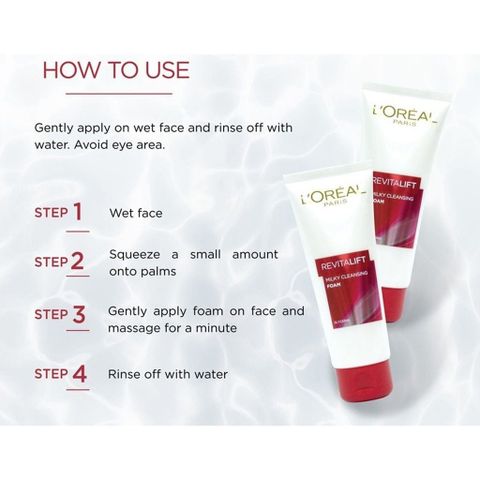 Sữa Rửa Mặt L'Oreal Paris Revitalift Milky Cleansing Foam 100ml - Giúp Làm Sạch Da, Cấp Ẩm và Săn Chắc Da Hàng Ngày