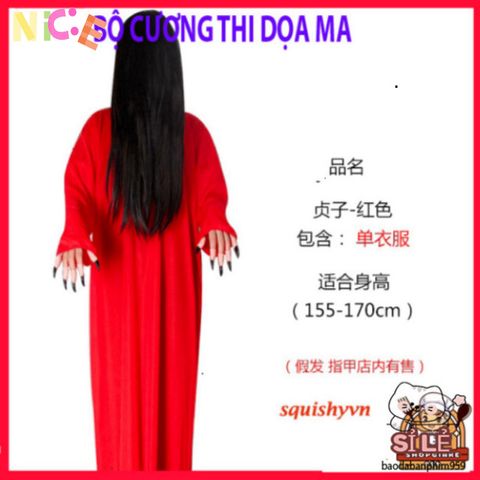 Trang Phục Halloween Hắc Bạch Vô Thường - Áo Choàng Đáng Sợ, Găng Tay Xương, Kính LED Đỏ - Hóa Thân Thú Vị Cho Tiệc Halloween
