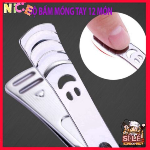 Bộ Dụng Cụ Chăm Sóc Móng Tay 12 Món Inox Cao Cấp - Đẹp Mắt và Tiện Lợi Chăm Sóc Sức Khỏe Móng Tại Nhà