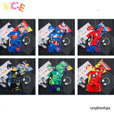 Bộ Trang Phục Siêu Anh Hùng Cho Trẻ Em - Áo Choàng, Mặt Nạ, Quần Lót Thun Cotton - Cho Bé Yêu Thích Người Nhện, Người Sắt, Siêu Nhân