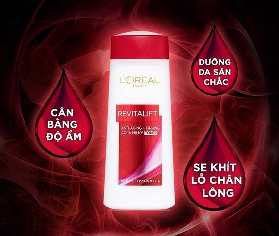 Nước Hoa Hồng Loreal Revitalift Aqua Milky 200ml - Dành Cho Mọi Loại Da, Săn Chắc Da, Giảm Nếp Nhăn, Dưỡng Ẩm Tự Nhiên