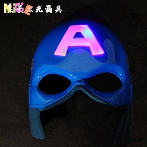 Mặt Nạ LED Siêu Anh Hùng Avengers Phát Sáng - Đạo Cụ Halloween và Tiệc Sinh Nhật Hình Người Nhện Cho Trẻ Em